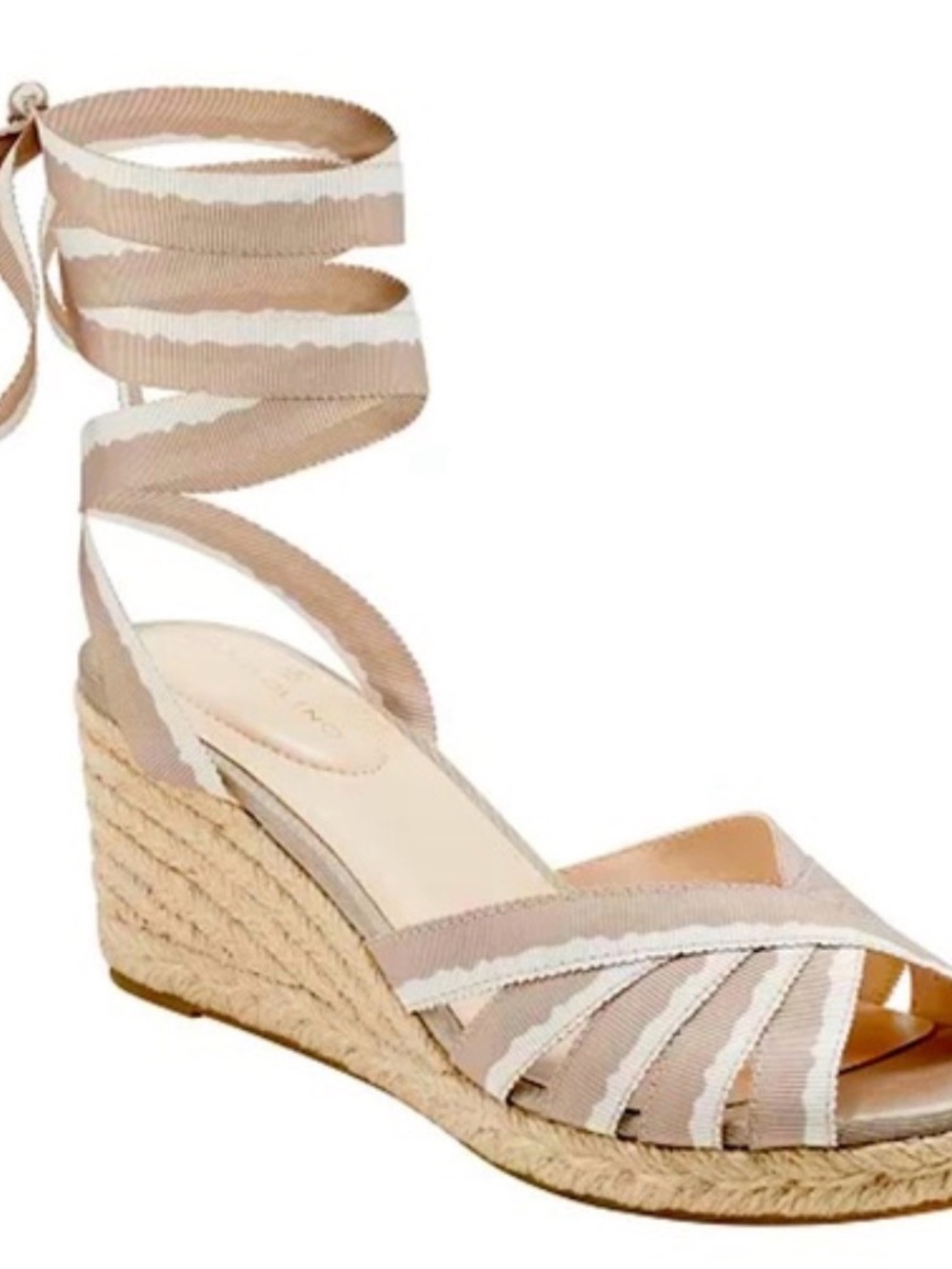 Bandolino Ribbon Espadrille Wedge Sandals - Women Size 10